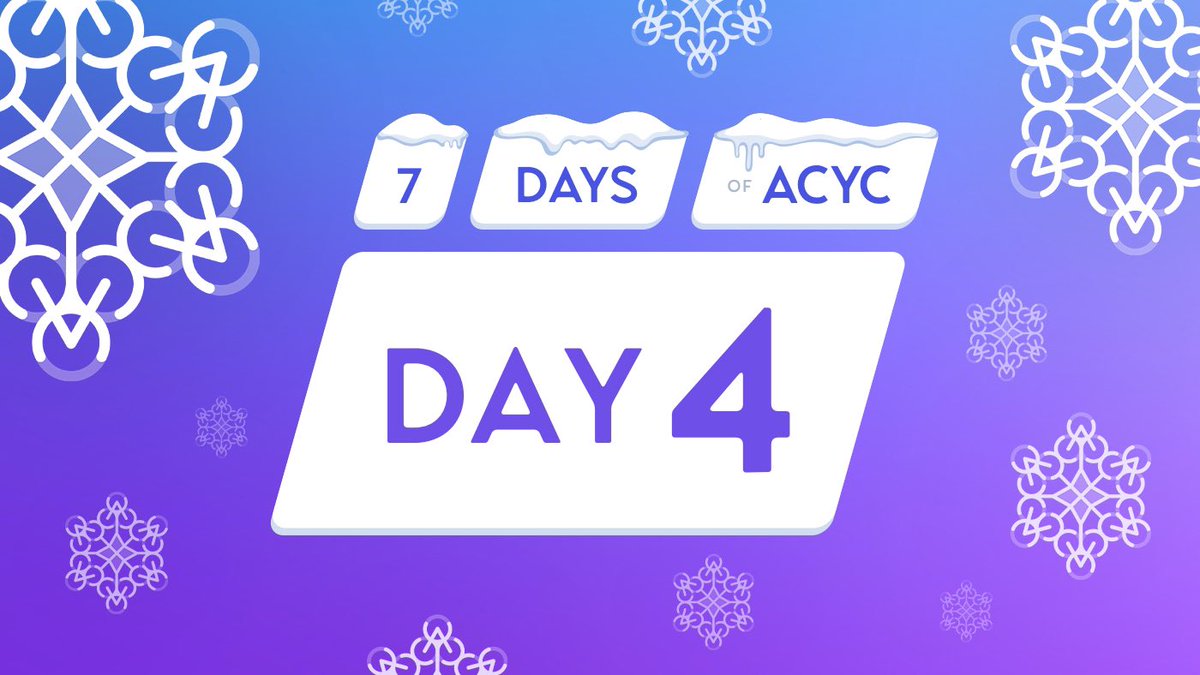 ACYCapital's tweet photo. On the fourth day of $ACYC brought to you, 

Two super give aways 🎁 

Two Centralized Exchanges 📈 

and a ton more of exciting news coming soon 🥳 

Thank you @BitMartExchange for giving our reflectors another CEX to trade on! #Defi https://t.co/aqv2BikylL