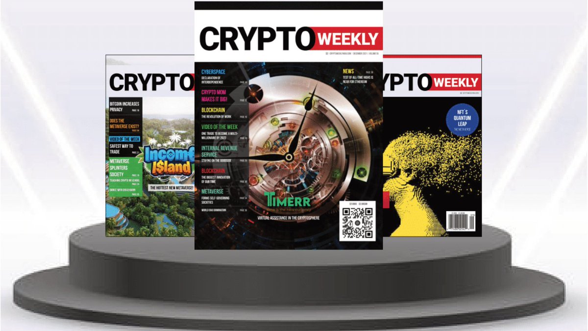cryptoweeklymag's tweet photo. Helping #crypto projects reach the masses! Subscribe today and get 12 issues FREE!
https://t.co/3P1qFC6n1d https://t.co/AoHKZ4VfbA