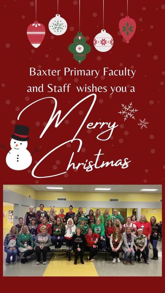 Merry Christmas! #PCSS <a href="/LacyLoggins/">Lacy Loggins</a> <a href="/BaxterPrimary/">Baxter Primary School</a>