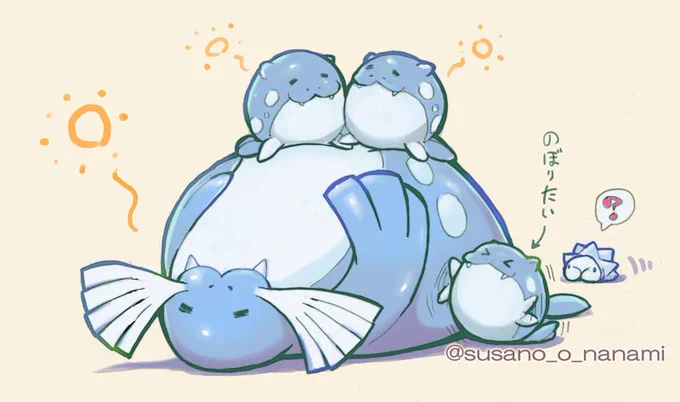 タマザラシちゃんとトトグラーさん
#pokemon #Spheal #fanart 