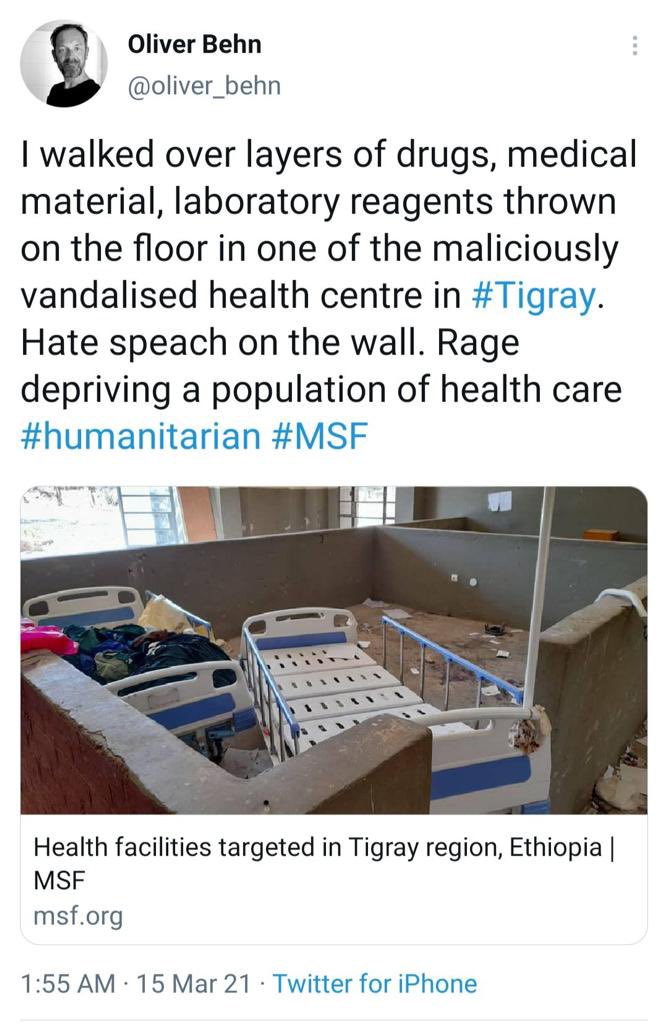 ProfMulugeta's tweet photo. What does 100% diff mean? Are u saying there are no mass arrest of Tigrayans? No siege of Tigray? No war? Why are journalists banned or jailed?  As @UNReliefChief said, this will remain a stain on your conscience if you have☝🏾. @RAbdiAnalyst @daddyhope @DrMahmoudRefaat #KnowMore https://t.co/Hjrt7A5Ryg