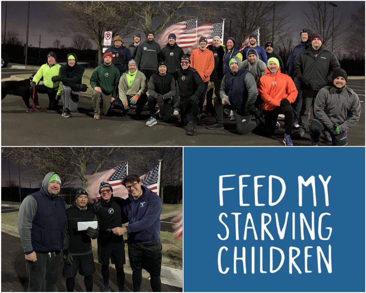 F3Naperville's tweet photo. 📢The tally is in 📢 Our fundraiser workouts last Sat. collected more than $3,700 for @fmsc_org  across all our AOs, which = 14,800 meals using FMSC’s MannaPack® food formulas. An extra special shout out to the men and families who call @f3complex their home (pictured here) (1/2) https://t.co/Hx7In8qLf3