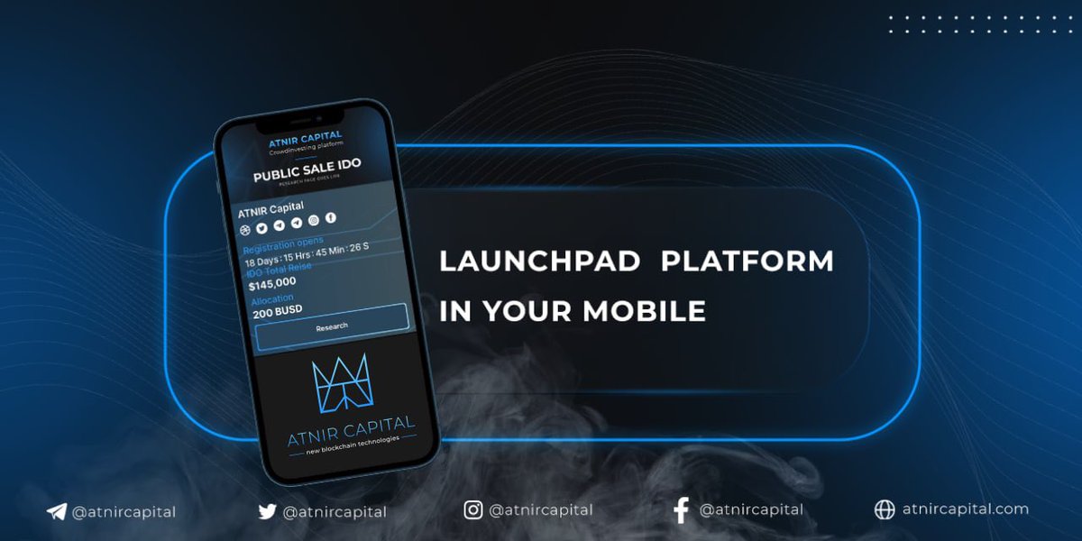 atnircapital's tweet photo. Best Launchpad platform @atnircapital for users from all over the world!  
Now everyone can invest in promising crypto projects even before listing on exchanges.

👉 https://t.co/D08703sVkN

#atnircapital #ATNIR #Launchpad #ido https://t.co/Paw1u80ZDv