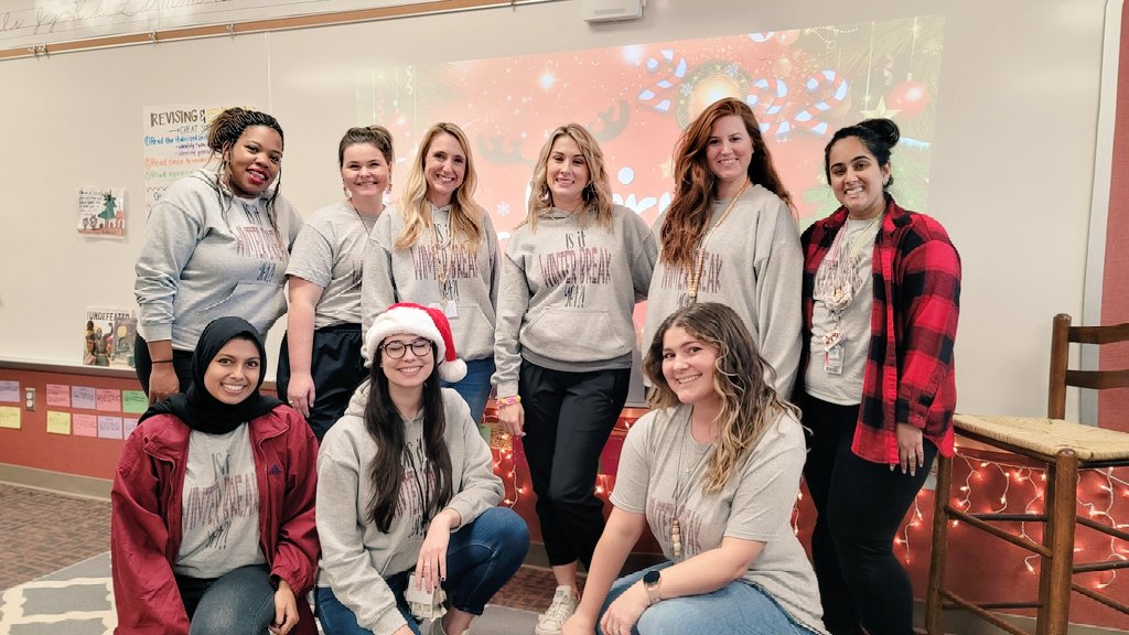 This post is better late than never!! The 4th grade team kicked off our holiday break in style this year- check out our festive shirts!

<a href="/ASE_Dalmatians/">Sullivan Elementary</a> <a href="/MsWhiteMathSci/">Doris White</a> <a href="/Aziz_ASE/">Farah Aziz</a> @Handwerk_ASE <a href="/Thome_ASE/">Lauren Thome</a> 

Just missing @Housand_ASE in the pic!
