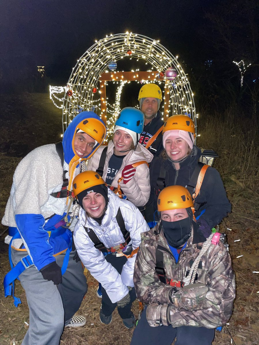 coachbrettjones's tweet photo. Zip lining at @POSTOAKCanopy and then looking at lights #RhemaLights https://t.co/8CrQxnw3F1