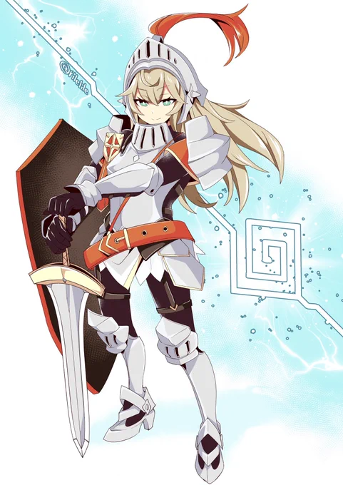 騎士ちゃん
#画デテル #ガデテル 
#ガーディアンテイルズ 
