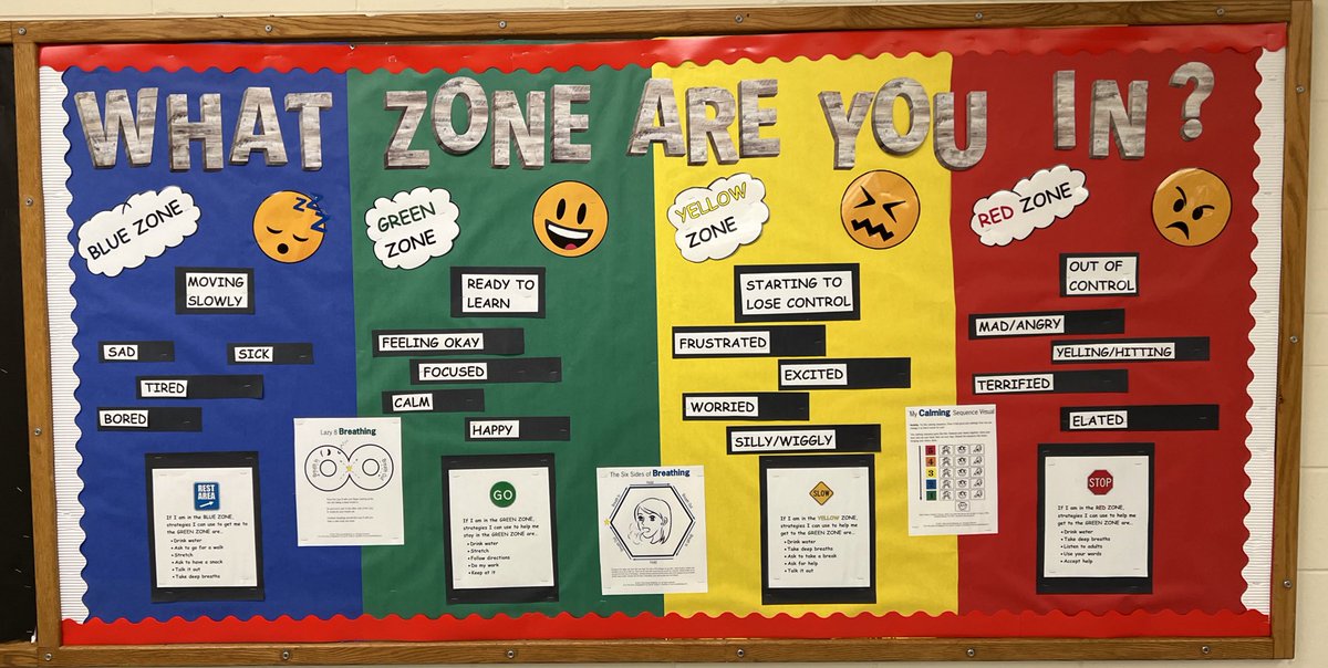 Our wonderful school counselors <a href="/LizGura/">Liz Gura</a> and <a href="/LLV65/">Lisa Valeriani</a> are helping Ss learn self-awareness and self-management through the Zones of Regulation. <a href="/caselorg/">CASEL</a> <a href="/ZonesOfReg/">Zones of Regulation</a>