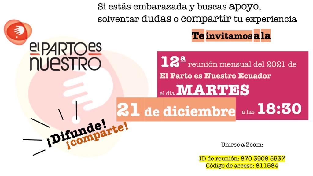 Si estás embarazada y buscas apoyo y solventar dudas. Este es tu espacio!! #Mañana nuestra última reunión del año. Te esperamos!!