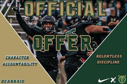 TylerHalford3's tweet photo. I am very excited to announce that I have received an offer to continue my football career at Rocky Mountain College!!!🐻 @Coach_Stutz @JavonWashington @CoachPerrone @RAREAcademyID https://t.co/RFMzVf84ys