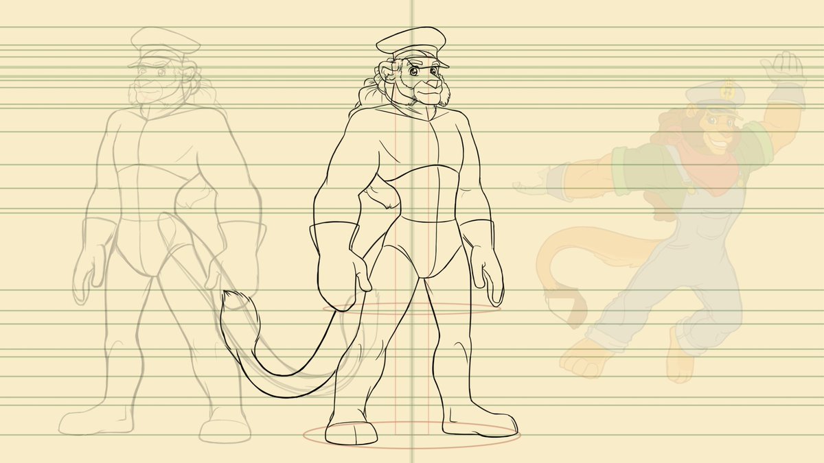 The_Joe_Draco's tweet photo. Headin' off to me father's place later on today, yet will try keeping up the productivity and interactivity.
And here's another wee teaser of what one's up to. 
#TeaserTuesday #Rotation #Animation #CaseyJones #TheBraveEngineer #lion https://t.co/tQTHBABXeB