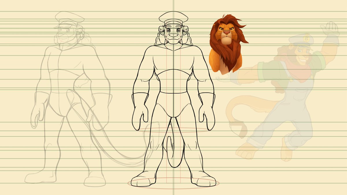 The_Joe_Draco's tweet photo. Headin' off to me father's place later on today, yet will try keeping up the productivity and interactivity.
And here's another wee teaser of what one's up to. 
#TeaserTuesday #Rotation #Animation #CaseyJones #TheBraveEngineer #lion https://t.co/tQTHBABXeB