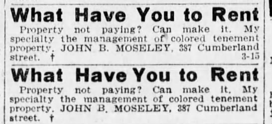 DrinkSolaPop's tweet image. By the early 1900s, building prices dropped when demand wasn’t met, and landlords in up-and-coming Harlem were forced to rent to Black tenants. By the early 1900s, there were ads in the paper looking to both purchase and manage potential tenements for colored residents.