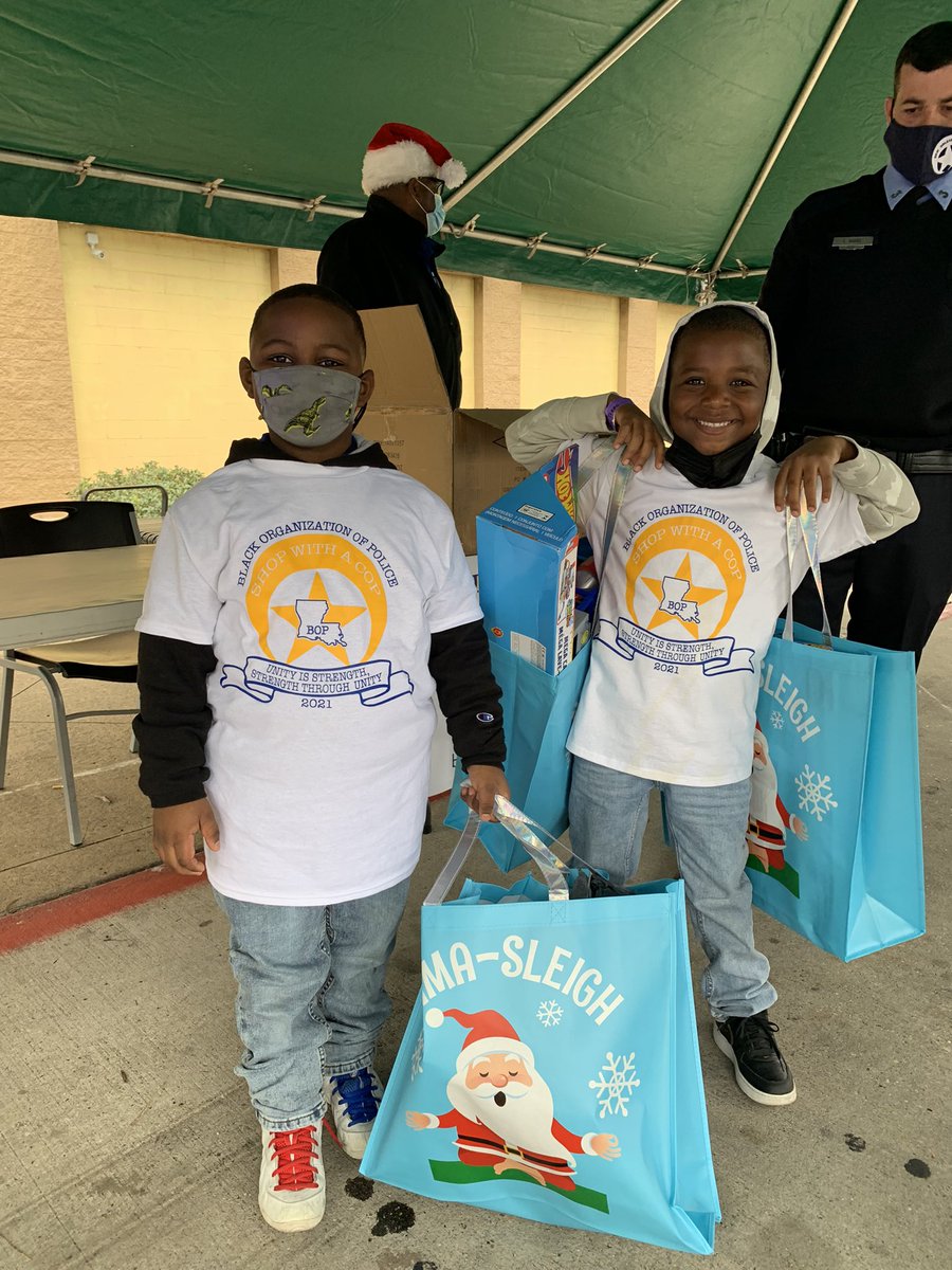 NOPDNews's tweet photo. Black Organization of Police partnered with local faith based groups and businesses to put a smile on kids faces today with the first annual “Shop with a Cop” event. https://t.co/sEsGO4ssu9
