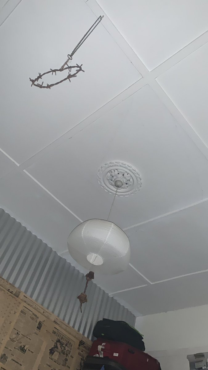 jsbreukelaar's tweet photo. This is what the ceiling looks like to someone at the end of a long year. I’ll get up in a minute, I promise. #outofbrain #lyingdown #chillin https://t.co/Pkb8ZnDsya