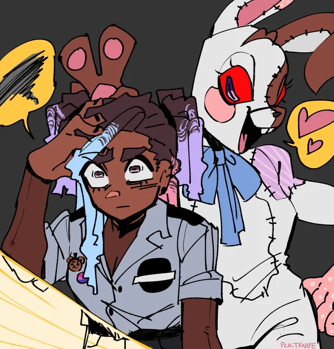 // security breach spoilers maybe idk havent seen it all 
bunny ears <3 