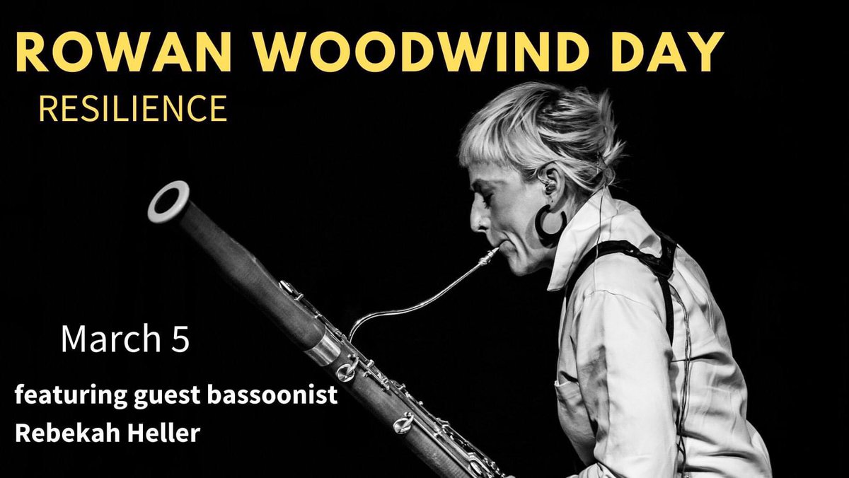 Registration for Rowan Woodwind Day is now open! Enjoy a day of clinics, master classes, performances, and engaging conversations. Register by February 15, and visit cpa.rowan.edu/music/division… to learn more! #rowancmsproud #rowancms22 #woodwinds #masterclass #performance #musiced