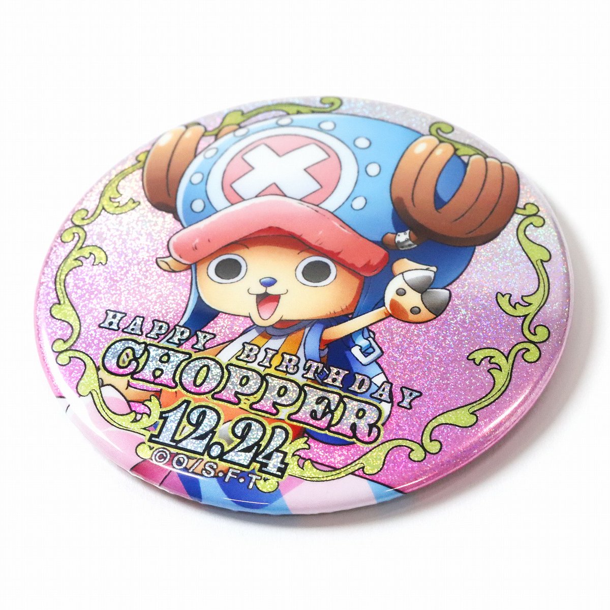 新商品】麦わらストア限定 ハッピーバースデーホログラム缶バッジ