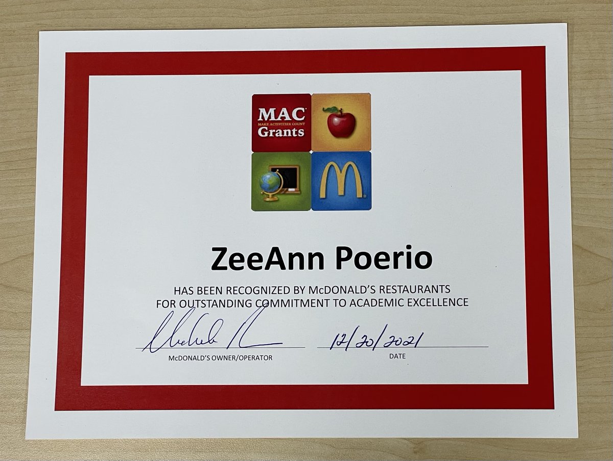 magistrazee's tweet photo. Thank you to @McD_GreaterPgh for the #MACGrant I am honored and humbled by your kindness, generosity, and support to our school's STREAM program! I celebrated with one of my favorite @McDonalds meals! https://t.co/ZhlnVrHgXm