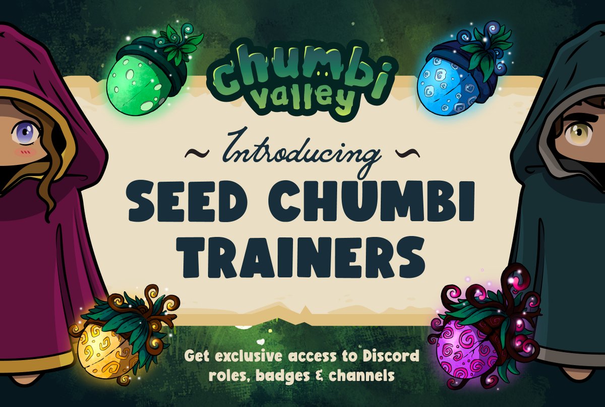chu_mb1's tweet photo. Hey Chumbi Gang! 💚

Owning a Seed Chumbi #NFT just keeps getting better!

Seed Chumbi Trainers unlock exclusive Discord perks:

• Roles &amp; Badges
• Colored Name
• Exclusive Private Channel
• Future Comps &amp; activities

Don't have a Chumbi NFT? BUY HERE: https://t.co/SfJNVGGnmg https://t.co/aDhSoaZgzi