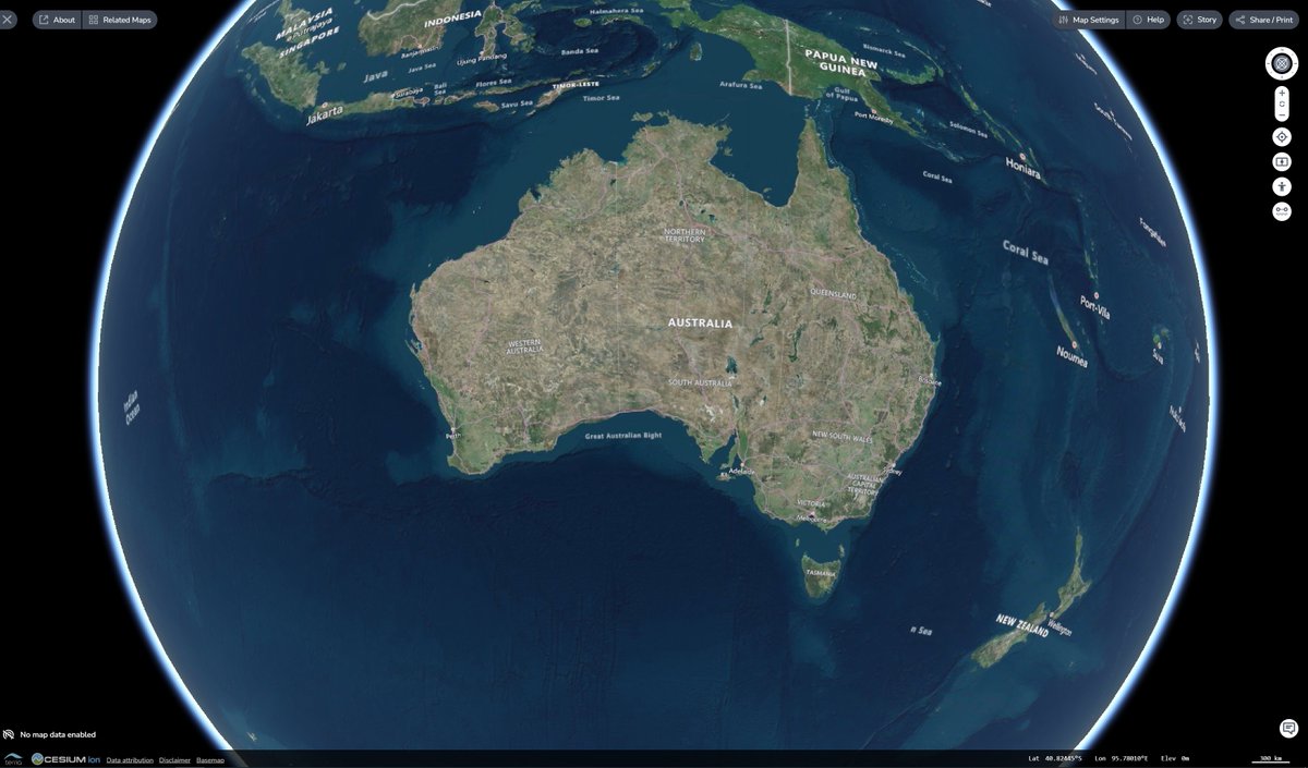 The NationalMap interface.