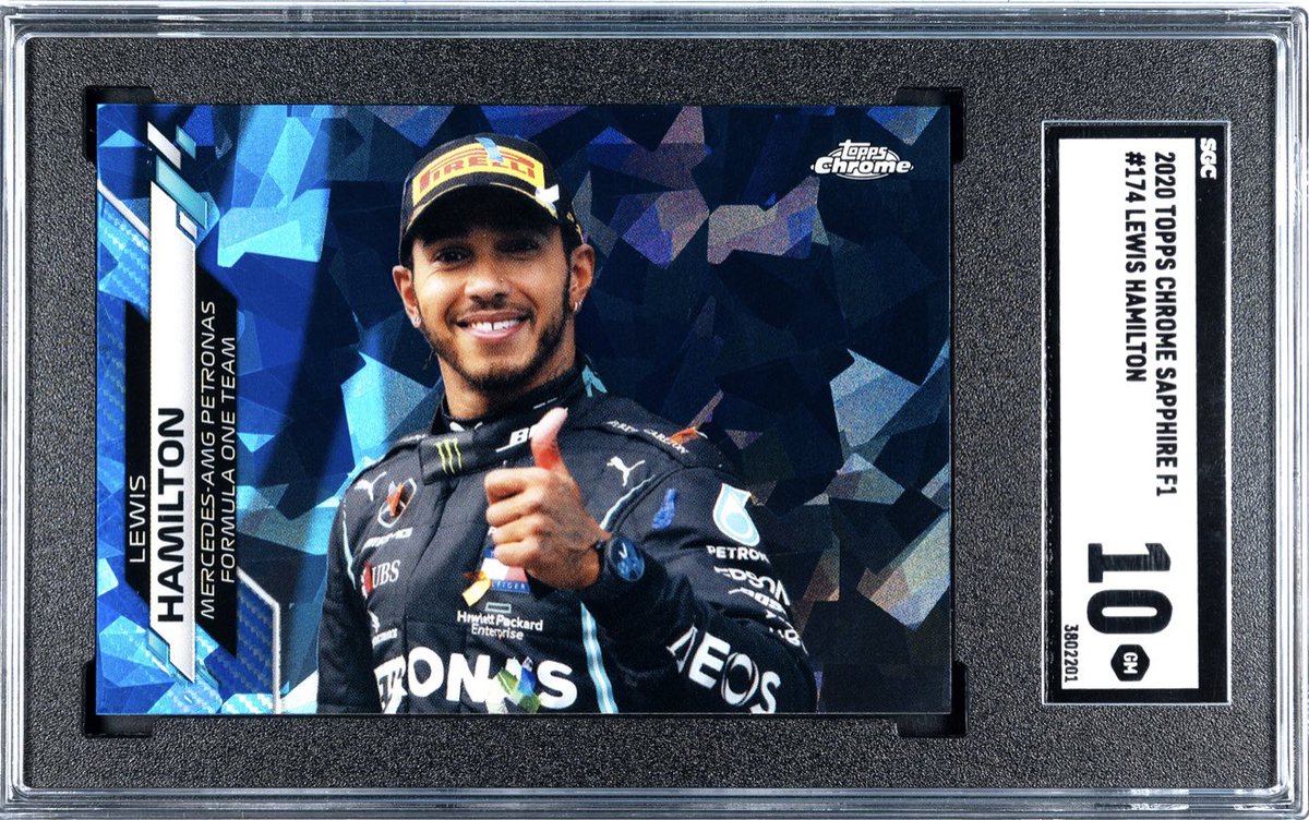 RT @JJMcIntosh: Lewis Hamilton Sapphire SGC 10 $90 shipped @HobbyConnector @DailySportcards @linkmycard @sports_sell https://t.co/dWoDqIeh80