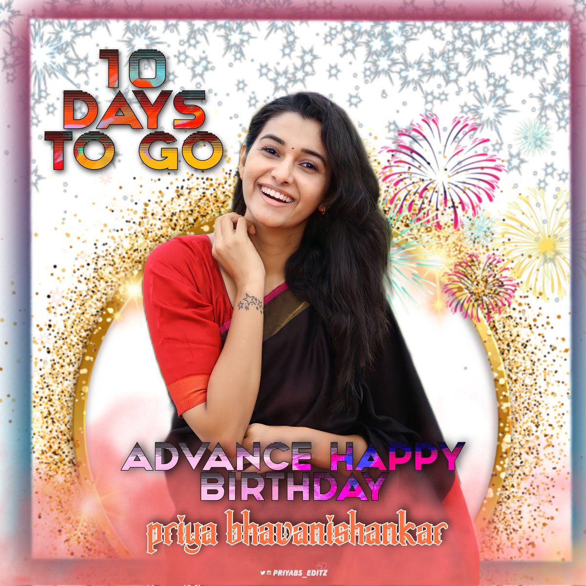 PRIYABS_EDITZ's tweet photo. Only 10 Days To go Our Angel @priya_Bshankar Birthday 👸🏻😍🎉

Advance Wish You Happy Birthday Dear Priya Akka 🥳💐❤️

#10DaysToGoForPriyaBS_BDay https://t.co/ihMp5i8QZO
