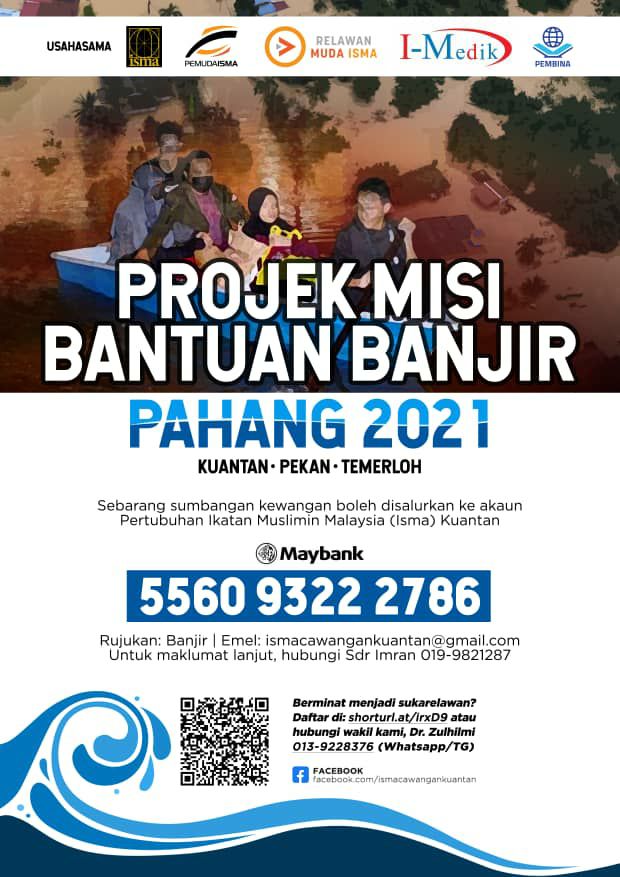 numanmazlan's tweet photo. Daftar sebagai sukarelawan Misi Bantuan Banjir Pahang 2021:
https://t.co/XovJPIGZle https://t.co/qrxwo6hBBa