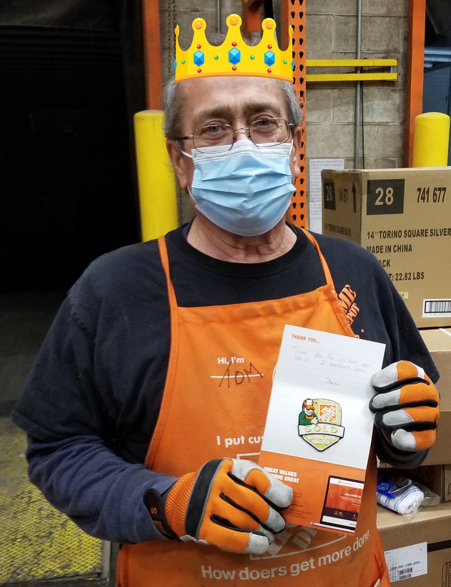 Brianmac1974's tweet photo. Mighty Gold for Tom, Thank you for everything you do !
I appreciate you ! 
#mightymifflinfreight
@Millaya 
@VanessaTHD170 
@WMHomeDepot https://t.co/rcivxzMigo
