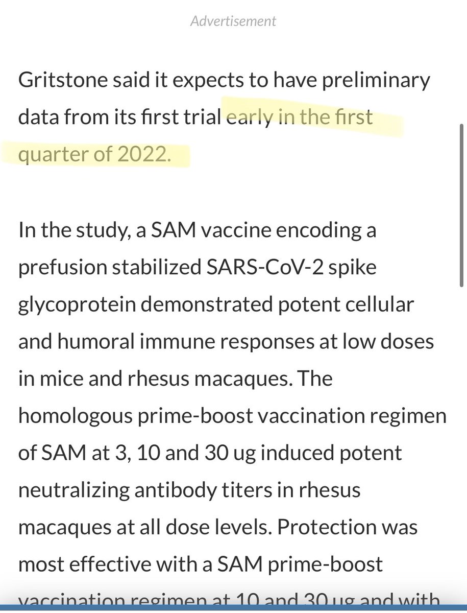 SultanBeardsle1's tweet photo. $grts @gritstonebio #secondgen #CovidVaccine #selfamplifying #mRNA data coming early 1Q22. Would be a nice headline to talk about at @jpmorgan in January…just throwing that out there 🤓https://t.co/A4C9bzYHaJ https://t.co/8cTCTzaeam