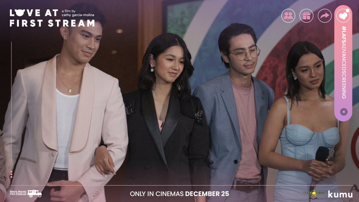 starhuntabscbn's tweet photo. About last night! Still not over it 🥺#LAFSAdvancedScreening
#LoveAtFirstStream
#CGMagicMMFF https://t.co/fzGbeGoLPi