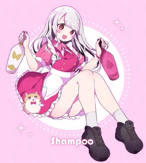 【 お知らせ 】秋葉原にあるコンセプトカフェ、Melt asleep さん にてしゃんぷー(@ melt_shampoo)さんのバースデーイベント用イラストを描かせて頂きましたイベントのシャンパン特典として、こちらのイラストを使用したステッカーが手に入るそうです…!! 