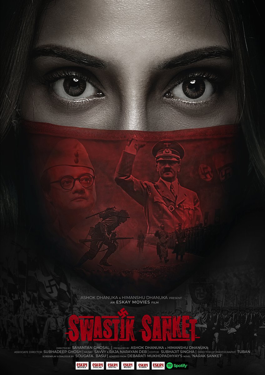 EskayMovies's tweet photo. Old war,
New Weapons.
Decoding the history out of syllables!
Presenting the Official Teaser Poster of our next
#SwastikSanket

Coming to cinemas, January 2022.
@nusratchirps @C_Gaurav @ActorRudranil @SaswataTweets @ShatafFigar @sayantanghosal @savvygupta @Himanshukol @dhanukashok https://t.co/n5skwoqrdF