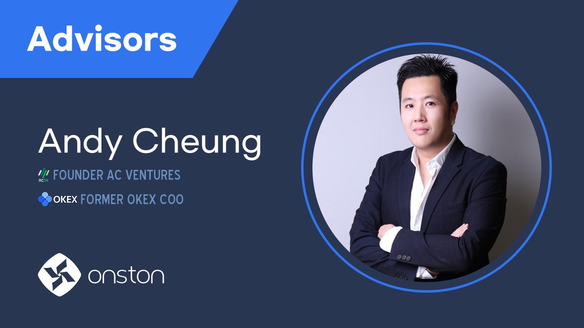 [ONSTON x Andy Cheung]

ONSTON has hired Andy Cheung, COO of the former OKEX, as an advisor.

#ONSTON #advisory #AndyCheung