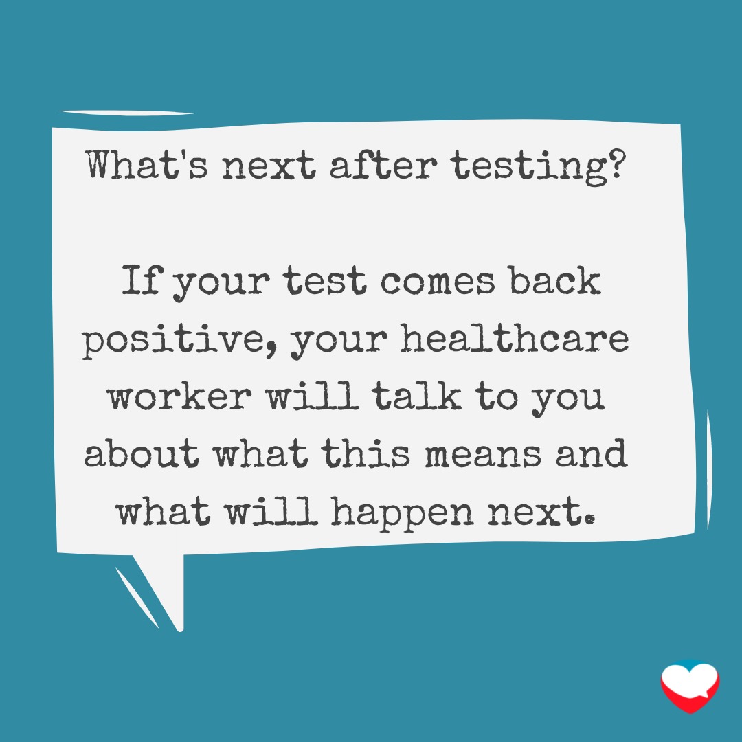 OkeyoRuele's tweet photo. After testing Positive, your health care provider will talk to you about what to do next.

#TuesdayTesting
@lovemafrica https://t.co/ZV9202kmgS