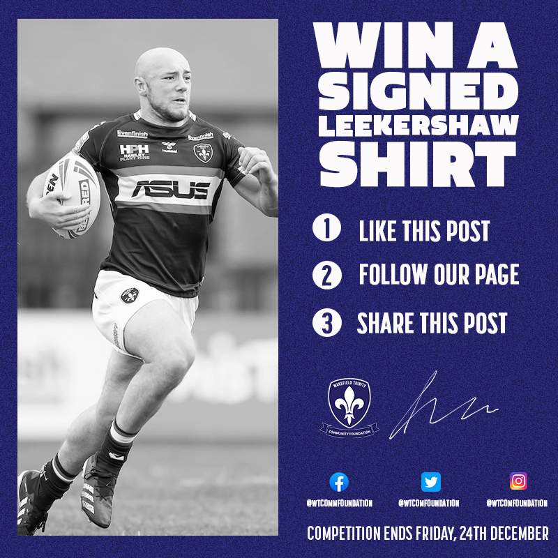 WTComFoundation's tweet photo. 𝐇𝐞'𝐬 𝐨𝐧 𝐡𝐢𝐬 𝐰𝐚𝐲 🎅

Our fourth giveaway is a match-worn, 2021, Lee Kershaw signed jersey 🤩 

👍 Like this post
🤝 Follow our page
🔄 Share this post

Good luck 🍀 https://t.co/V7kGbXT3dU