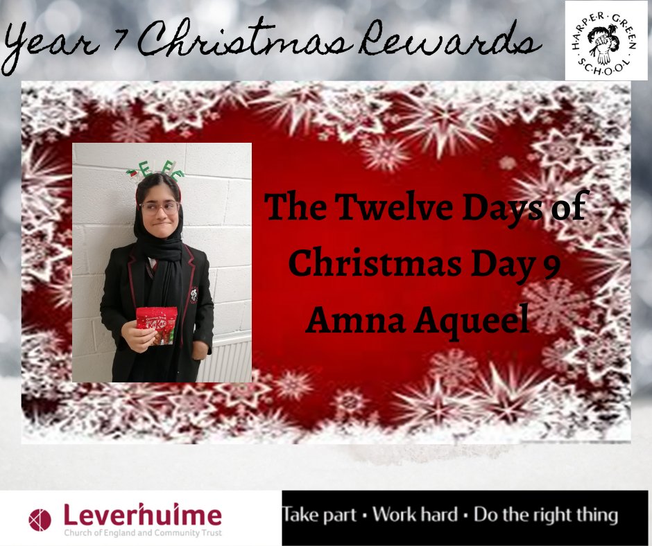 Congratulations to Amna who won yesterdays advent prize. #keepbeinggreat