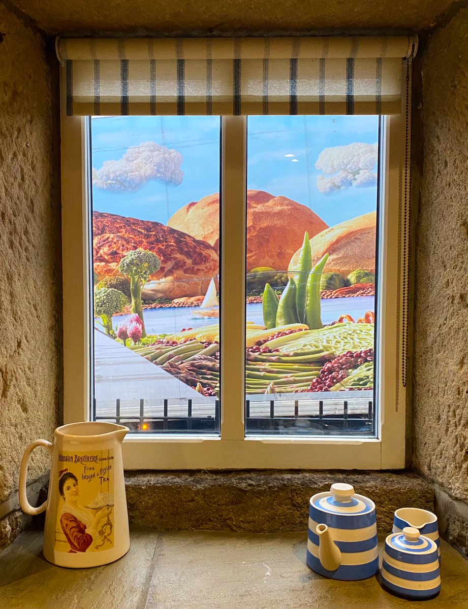 rossmcginnes's tweet photo. Thought I was hallucinating when I opened the kitchen blinds. Then the truck moved. https://t.co/qsdFlnrEWt
