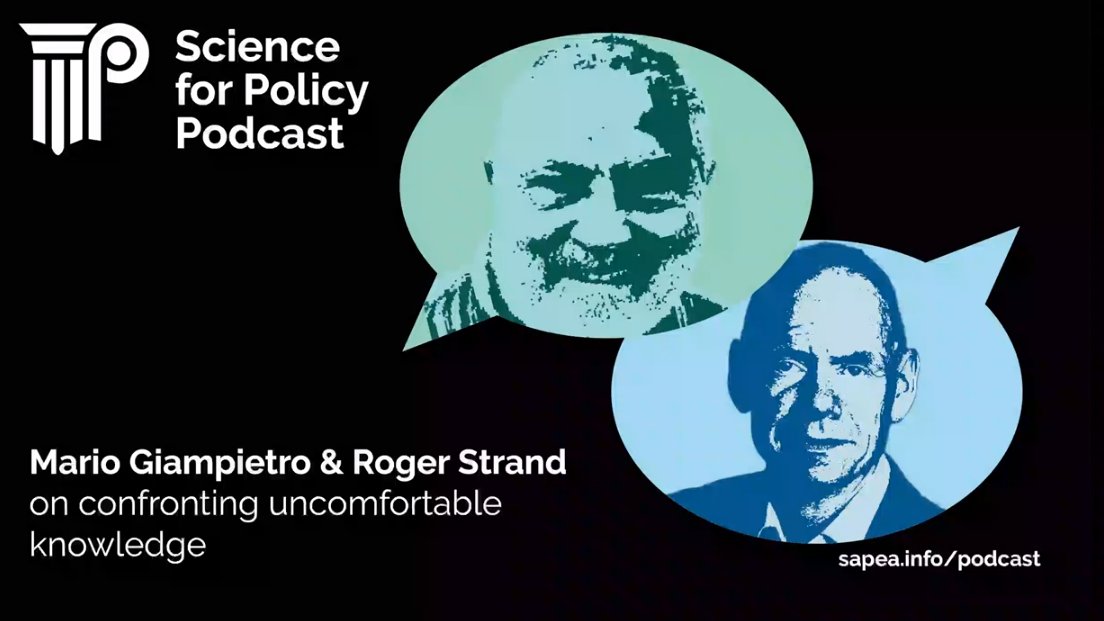 ICTA_UAB's tweet photo. Our @ICTA_UAB researcher Mario Giampietro and @strandroger on confronting uncomfortable knowledge, in a new Science for Policy Podcast by @SAPEAnews, which is part of the @EuropeanCommiss' Scientific Advice mechanism.✨
🎙️⏯️https://t.co/czDxfvIkhS
#unconfortableknowledge https://t.co/VP6ygt2BhK