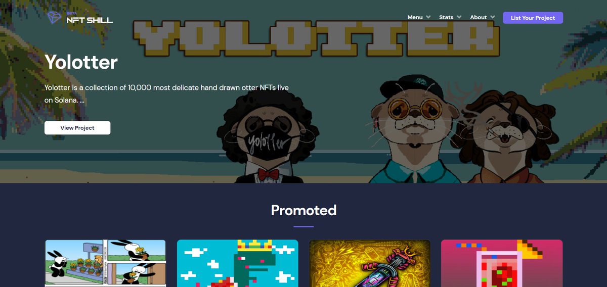 apein100's tweet photo. Shout out to @NFTShillio🥰
Check out Yolotters on https://t.co/Qzbb5YU2pP
Otters are ROCKING on the homepage now!🔥
That's probably something ;) 🚀🚀🚀 https://t.co/Qq1blBW6ek
