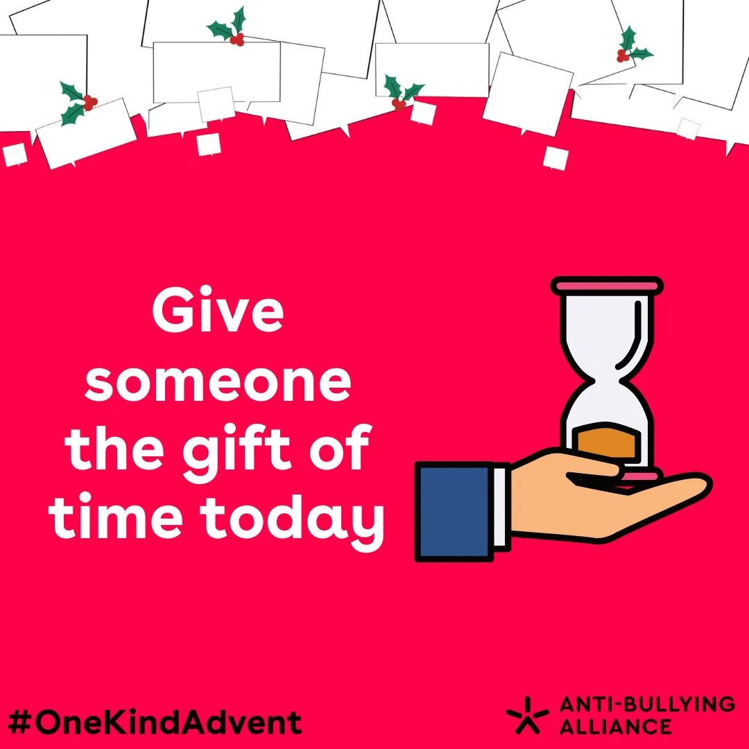 ABAonline's tweet photo. On day 21 of our #OneKindAdvent give someone the gift of time. It could be as simple as helping a loved one with a task which will save them time so they can do something else important. Time is the one thing we cant buy more of β°β€οΈ https://t.co/coi35kfqm1