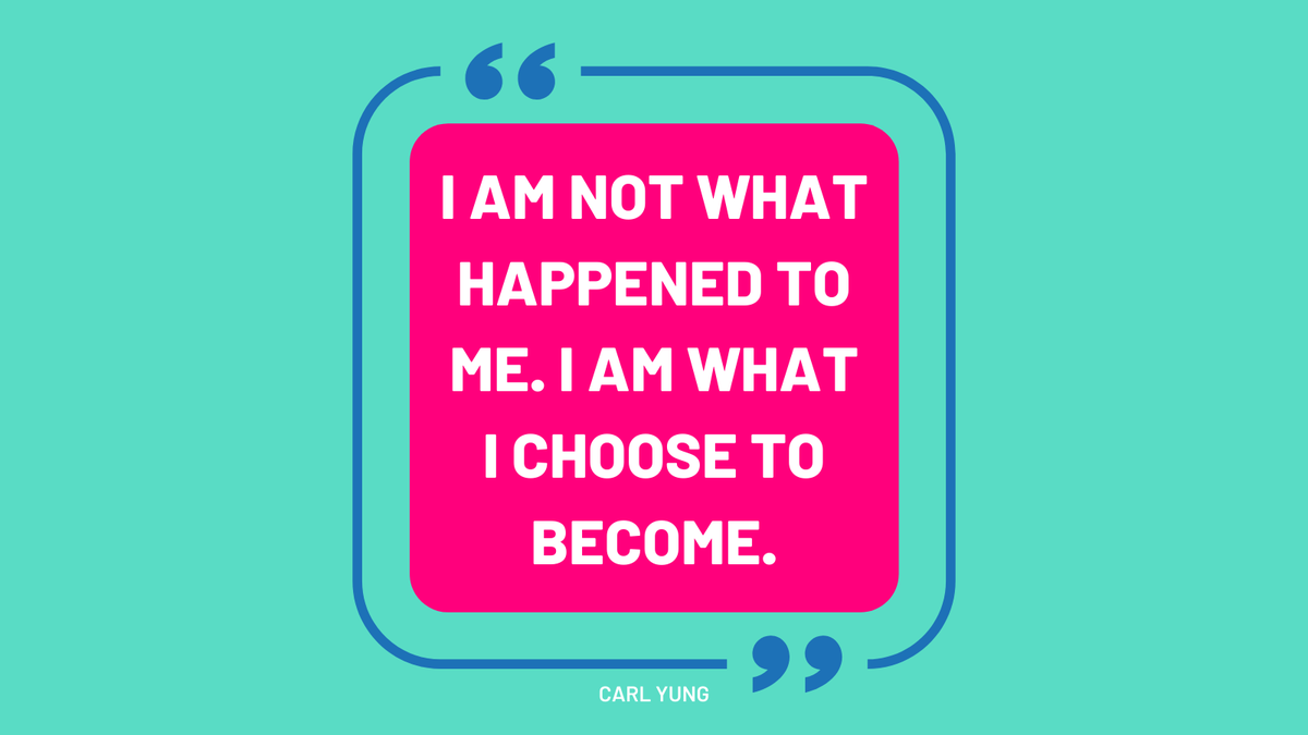 I AM NOT WHAT HAPPENED TO ME. I AM WHAT I CHOOSE TO BECOME’. – Carl Yung. We love this quote as it is the choice that our Positive Psychology students make when they come to us wanting to upgrade their lives.  #MondayMotivation #PositivePsychology #Mentorship