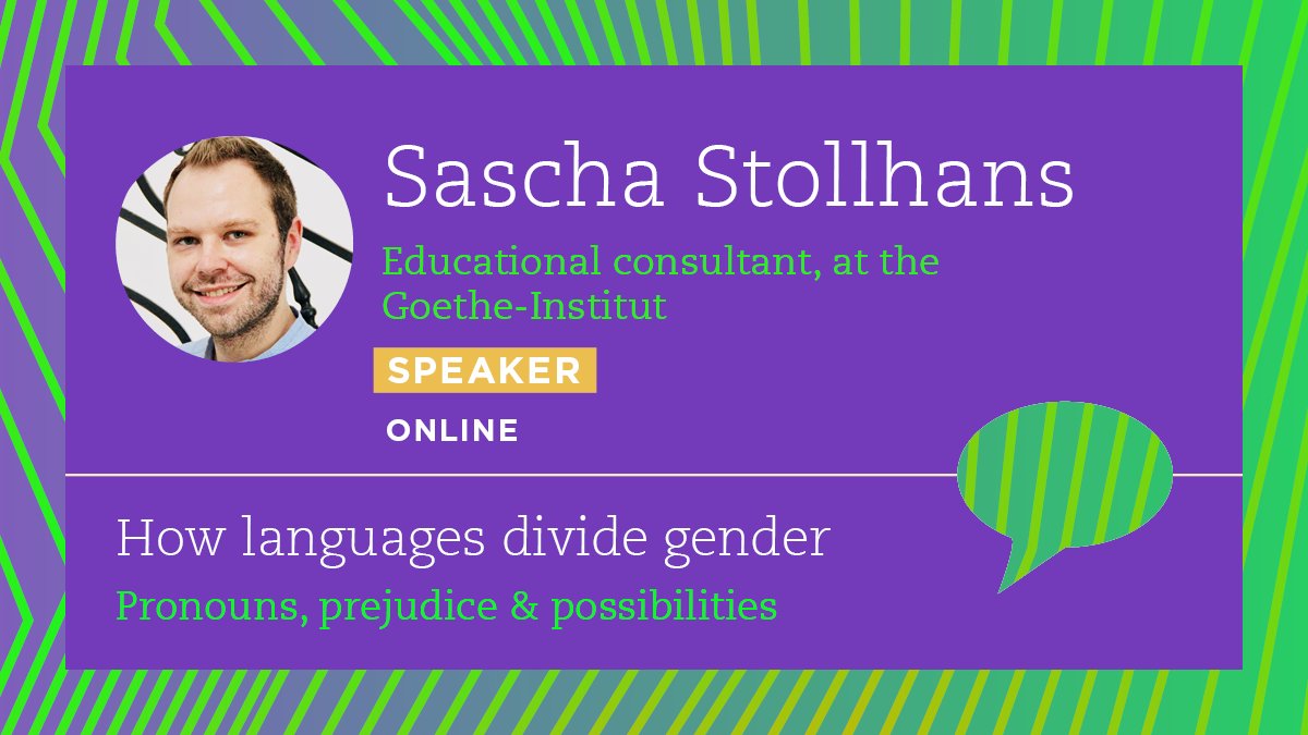Michel_Thomas's tweet photo. Joining our live discussion is speaker @SaschaStollhans, educational consultant.
The #Linguist & #languageteacher is speaking about #genderinclusivelanguage, especially in the #classroom.
Buy your Early Bird ticket: https://t.co/3SGARfkD2q
#LanguageDebates @goldrosie https://t.co/tv4lyZTRu0
