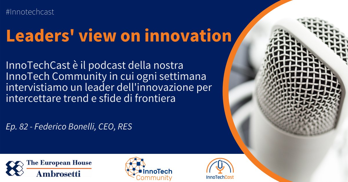 Ambrosetti_'s tweet image. 🎙️ #InnoTechCast - Leaders&apos; View on #Innovation
Parliamo con @febonelli, CEO, dell&apos;approccio di #RES all&apos;#innovazione basata sulla valorizzazione dei dati e su come gestire il rischio di progetto per il cliente
spreaker.com/user/innotechh…