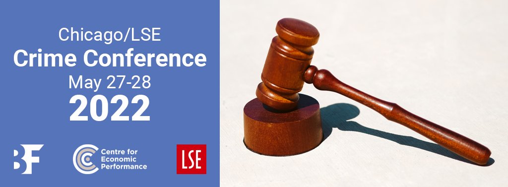 SUBMISSIONS WANTED: #CallforPapers for the Chicago/LSE Crime Conference 2022. Interested in studies that address pressing policy issues, long-standing problems in the field, or innovative methods? Visit ow.ly/KOqc50HfISJ for more details @KirchmaierTom @jgrogger