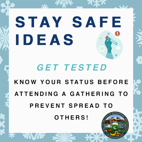 CityofBptCT's tweet photo. Know before you go! Help stop the spread.

Please take advantage of community testing here in #Bridgeport. 

#BPTUpdates #BPTTesting #HolidayTip  #CovidTesting https://t.co/IaWARqZs1X
