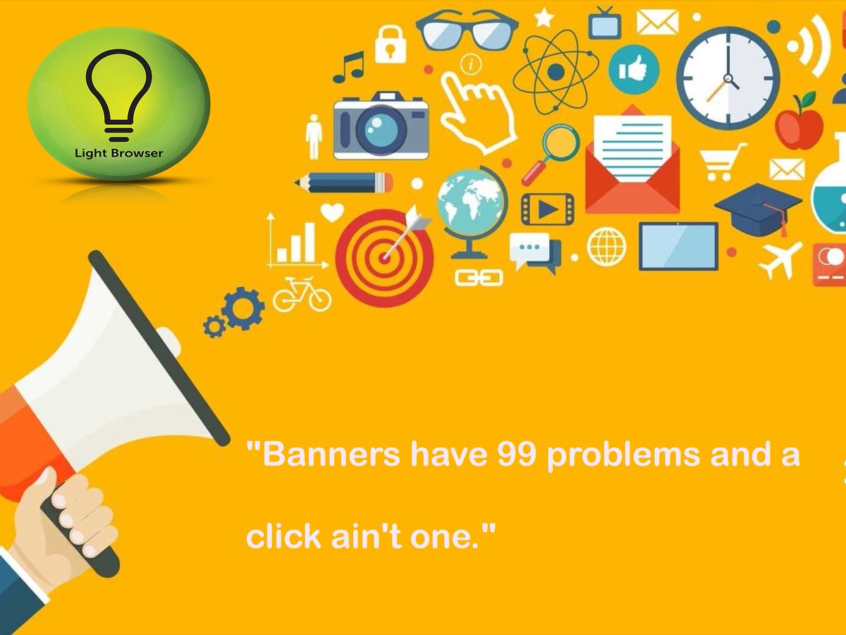 BrowserLight's tweet photo. "Banners have 99 problems and a click ain't one." 

#Gem
#webDesign
#webdevelopment
#WebDesignning
#ecommerce
#DigitalMarketing https://t.co/QnX9y80sSM