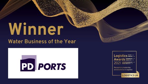 harveyandhugo's tweet photo. Water Business of the Year at the @LogisticsUKNews awards 2021 earlier this month was... @PDPorts! 

Well done team! 👏🥳

#PDPorts #PD #Success #PortOperator #Teesport #Teesside #NorthEast #Awards #Logistics https://t.co/GtNSDZthB8