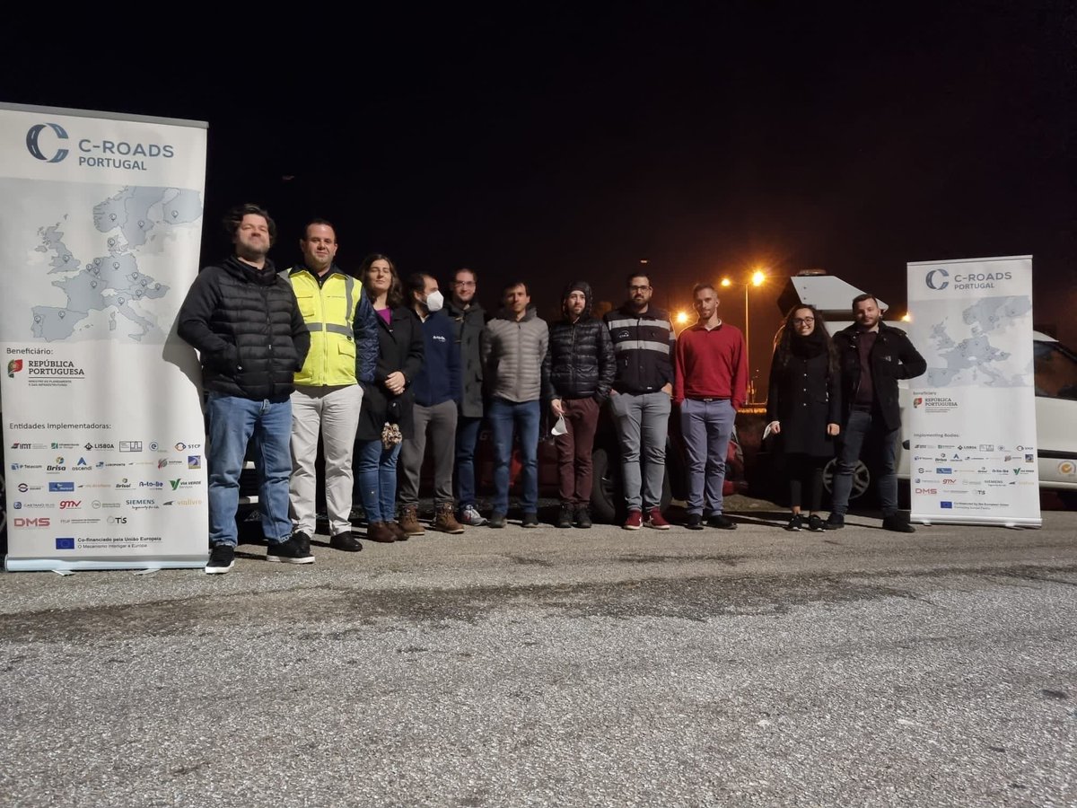 cRoadsPlatform's tweet photo. A major step towards the harmonised implementation of C-ITS services was completed last week in Portugal and Spain👏Cross-border C-ITS interoperability tests were carried out within the framework of #CRoads🚗

#cRoadsPlatform #cooperativeITS #harmonisation #CrossSiteTesting https://t.co/psgDFfDnsr