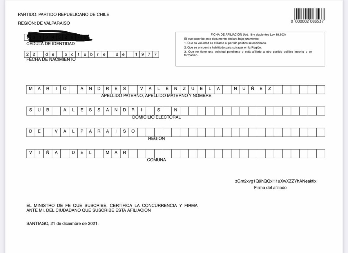 Acabo de inscribirme en el Partido Republicano!!! <a href="/joseantoniokast/">José Antonio Kast Rist 🖐️🇨🇱</a> <a href="/PaulSfeir/">Paul Sfeir</a> <a href="/melnicksergio/">Sergio I. Melnick</a> <a href="/tere_marinovic/">Tere Marinovic Vial</a>  esto recién comienza 🇨🇱🇨🇱🇨🇱🇨🇱🇨🇱
