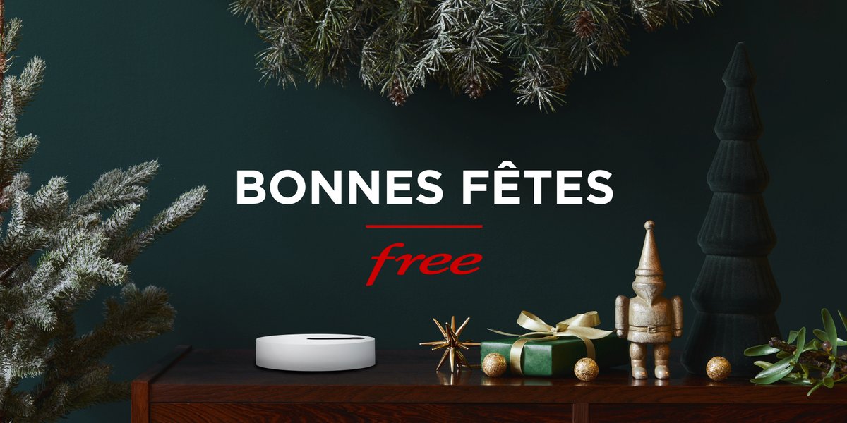 Les équipes de l’assistance Free vous souhaitent de joyeuses fêtes ! Nos services profitent aussi des fêtes ce 25 décembre et seront de retour le 26 dès 9h00 ! 🎅🏻🎁